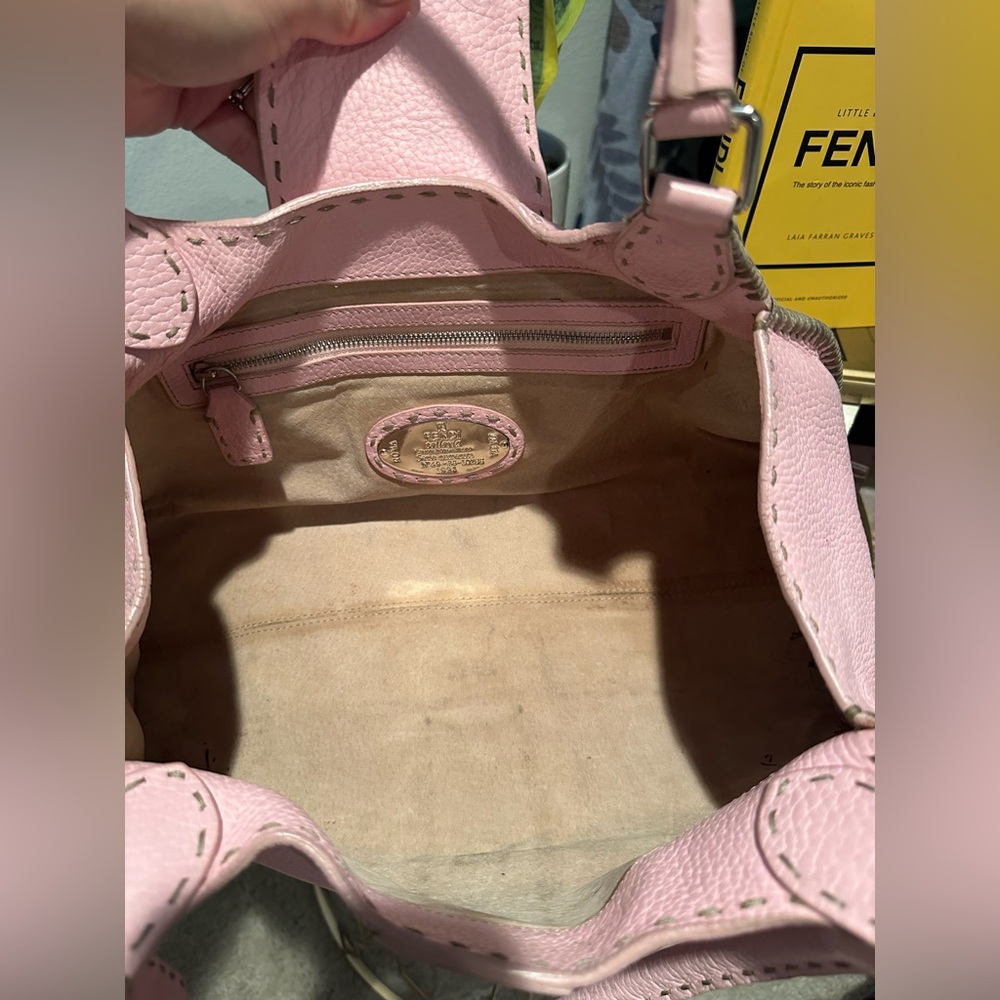 Fendi Salleria Blush Pink Leather Shoulder Bag with dustbag - Picture 9 of 17